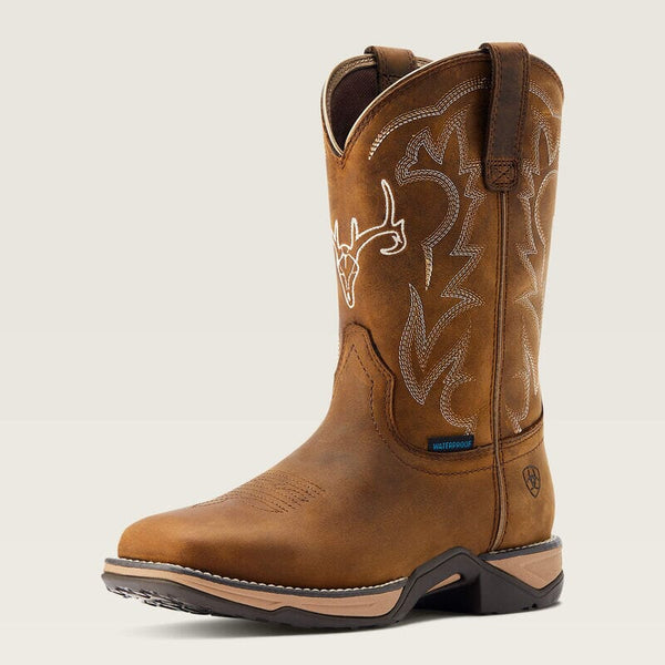 Ariat Women's - 10" Anthem Deer Waterproof Western Boot - Square Toe WOMENS BOOT WTRPROOFNON - SAFTYARIAT INTERNATIONAL, INC.
