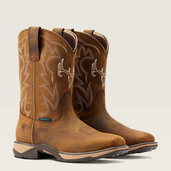 Ariat Women's - 10" Anthem Deer Waterproof Western Boot - Square Toe WOMENS BOOT WTRPROOFNON - SAFTYARIAT INTERNATIONAL, INC.