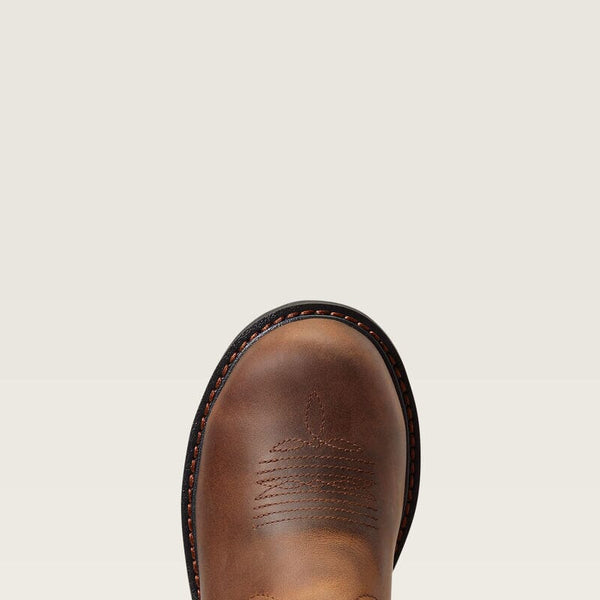 Ariat Women's - 10" Fatbaby Leather Pull - On Work Boot - Steel Toe WOMENS BOOTSAFETY TOEARIAT INTERNATIOINAL INC