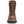 Load image into Gallery viewer, Front view of brown tall leather boot with laces and Carolina logo on a white background
