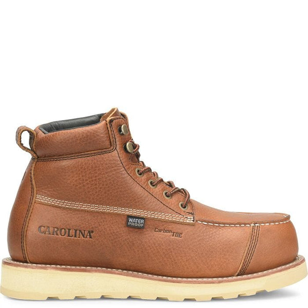Carolina Men's - 6" Staple Gun Waterproof Work Boot - Carbon Comp Toe MENS LACEWATRPROOFSAFETY TOECAROLINA SHOE COMPANY