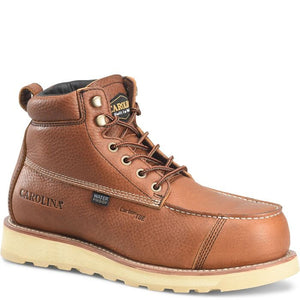 Carolina Men's - 6" Staple Gun Waterproof Work Boot - Carbon Comp Toe MENS LACEWATRPROOFSAFETY TOECAROLINA SHOE COMPANY