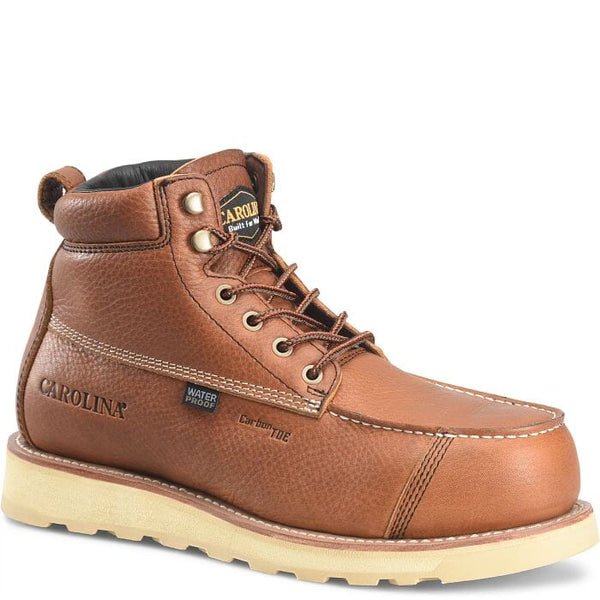 Carolina Men's - 6" Staple Gun Waterproof Work Boot - Carbon Comp Toe MENS LACEWATRPROOFSAFETY TOECAROLINA SHOE COMPANY