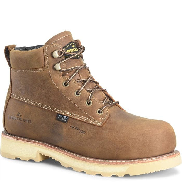 Carolina Men’s - 6” Staple Gun Waterproof Work Boots - Carbon Comp Toe MENS LACEWATRPROOFSAFETY TOECAROLINA SHOE COMPANY