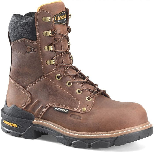 Carolina Men's - 8" Cardinal EH Waterproof Work Boots - Comp Toe MENS LACEWATRPROOFSAFETY TOECAROLINA SHOE COMPANY