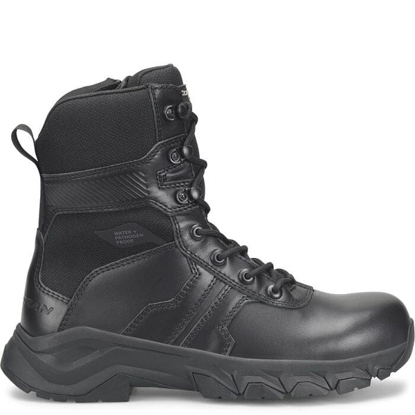 Corcoran Carolina Men's - 8" Bolster Pathogen Resisting Side - Zipper Duty Boot MENS BOOTLACE UNIFORM NON - SFYCAROLINA SHOE COMPANY