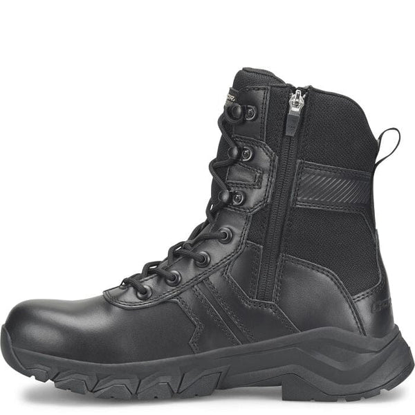 Corcoran Carolina Men's - 8" Bolster Pathogen Resisting Side - Zipper Duty Boot MENS BOOTLACE UNIFORM NON - SFYCAROLINA SHOE COMPANY