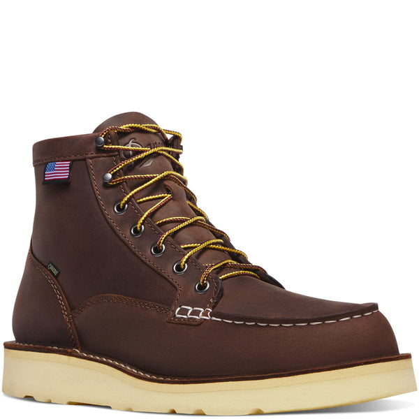 Danner Men's - 6" Bull Run Gore - Tex Wedge Work Boot - Soft Moc Toe MENS LACEWATERPRF NON - SAFETYDANNER SHOE MFG.