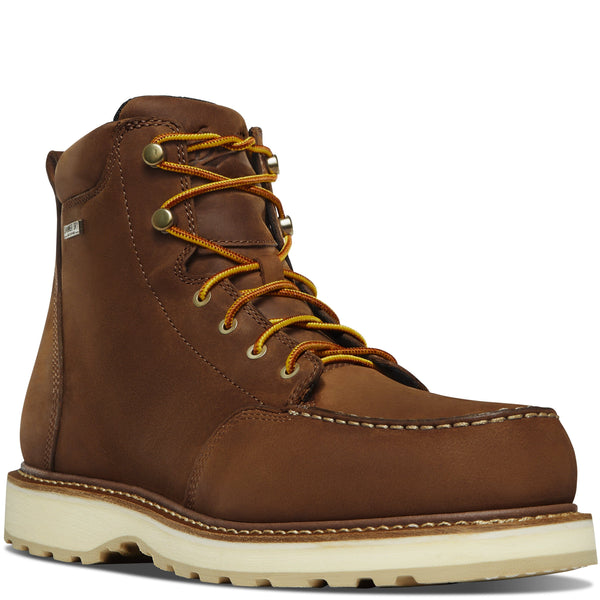 Danner Men's - 6" Cedar River Wedge Waterproof Work Boot - Soft Moc Toe MENS LACEWATERPRF NON - SAFETYDANNER SHOE MFG.
