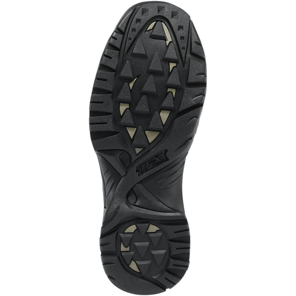 black lug sole of mens hiking boot