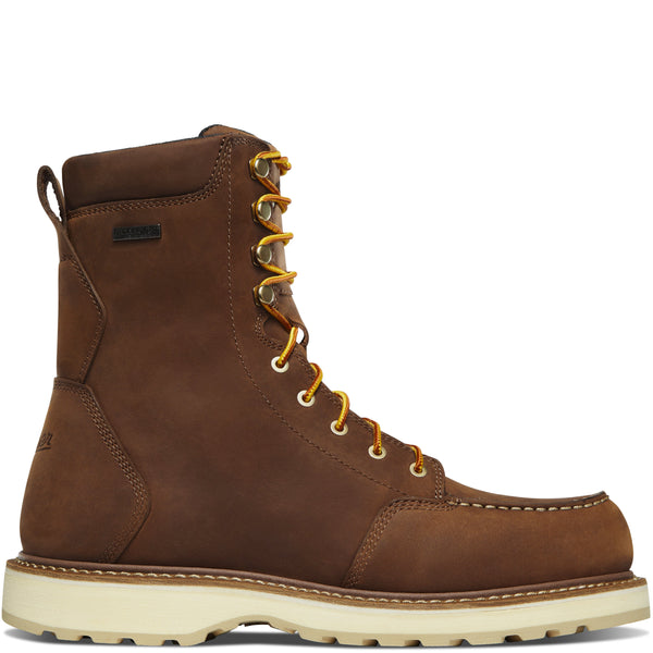 Danner Men's - 8" Cedar River Waterproof Work Boots - Aluminum Moc Toe MENS LACEWATRPROOFSAFETY TOEDANNER SHOE MFG.