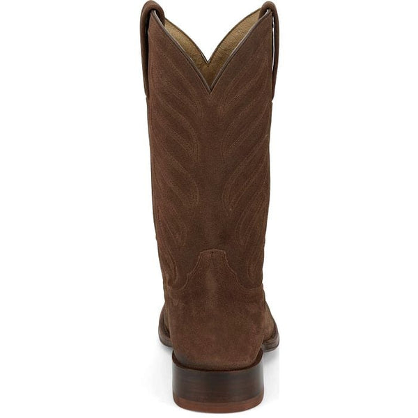 Tony Lama Men's - 12" Amado Suede Taupe Western Boots - Round Toe