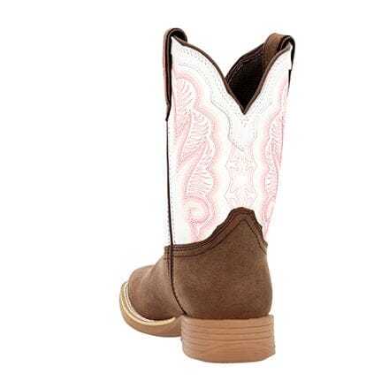 Durango Little Kid's - 8" Lil' Rebel Pro Trail Brown/White Western Boot - Square Toe CHILDRENSBOOTSQ TOEDURANGO BOOT