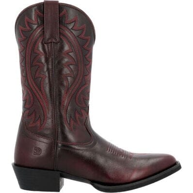 Durango Men's - 12" Shyloh Leather Western Boot - Burgundy R Toe MENS BOOTWESTERN RUBBER SOLEDURANGO BOOT