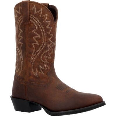 Durango Men's - 12" Shyloh Leather Western Boot - Frontier Brown MENS BOOTWESTERN RUBBER SOLEDURANGO BOOT