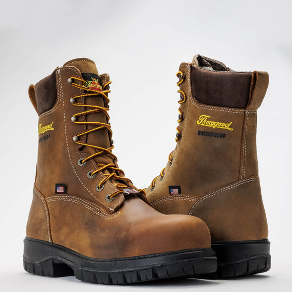 Thorogood Men's - 8" Genesis Series Waterproof Work Boots - Nano Safety Toe