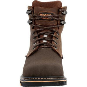 Georgia Men's - 6" Heat Resistant EH Power Wedge Work Boot MENS BOOTLACE WORKNON - SAFETYGEORGIA BOOT