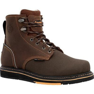 Georgia Men's - 6" Heat Resistant EH Power Wedge Work Boot MENS BOOTLACE WORKNON - SAFETYGEORGIA BOOT
