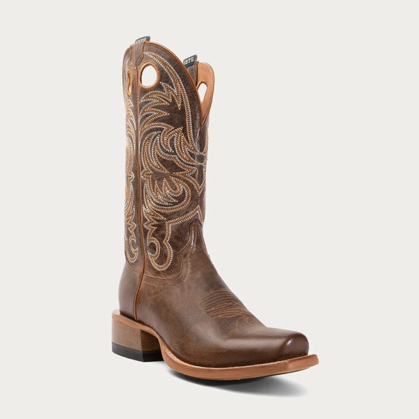 Hyer Men's - 13" Burrton Leather Western Boots - Cutter Square Toe MENS WESTERN SQUARETOEHYER INC