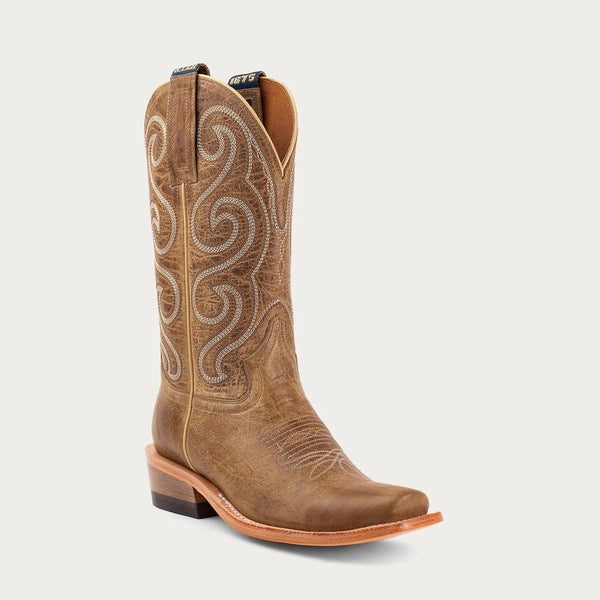 Hyer Women's - 11" Meriden Tan Western Boots - Cutter Square Toe WOMENS BOOT WESTERNSQUARE TOEHYER INC