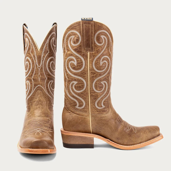 Hyer Women's - 11" Meriden Tan Western Boots - Cutter Square Toe WOMENS BOOT WESTERNSQUARE TOEHYER INC