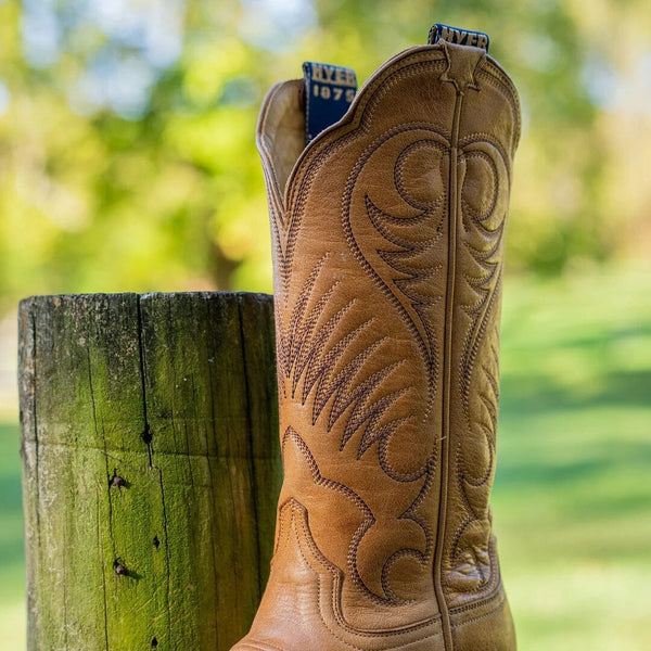 Hyer Women's - 13" Leawood Honey Goat Leather Western Boots - Cutter Toe WOMENS BOOT WESTERNHAND - MADEHYER INC