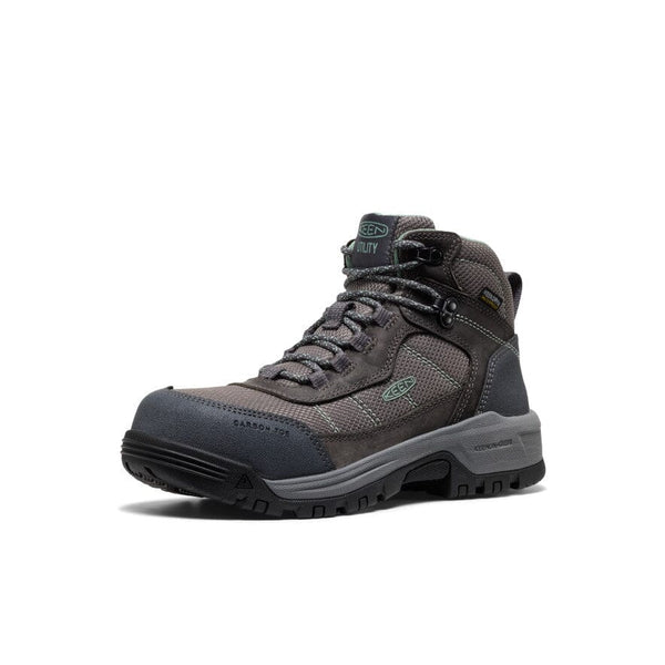 Keen Women's - 6" Skokie Waterproof Hiker Work Boot - Carbon Toe WOMEN LACEWTRPROOFSAFETY TOEKEEN FOOTWEAR