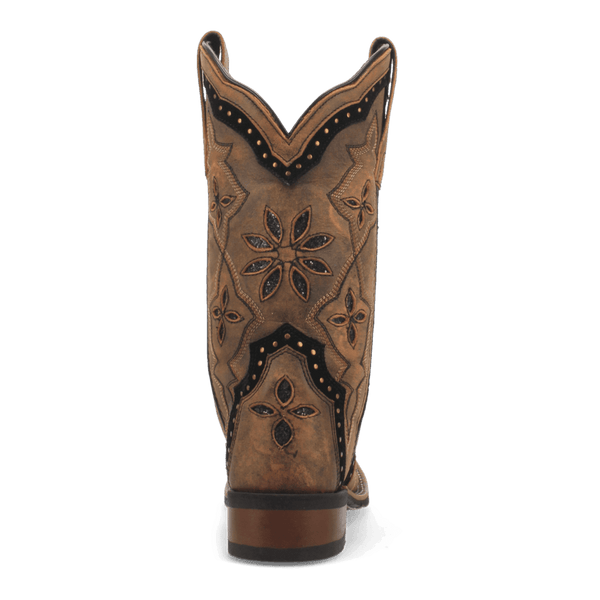 Laredo Women's - 11" Stockman Bouquet Leather Western Boot - Square Toe WOMENS BOOT WESTERNSQUARE TOEDAN POST BOOT COMPANY
