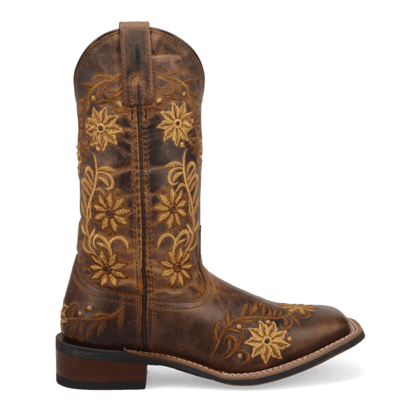 Laredo Women's - 11" Stockman Secret Garden Leather Western Boot - Square Toe WOMENS BOOT WESTERNSQUARE TOEDAN POST BOOT COMPANY