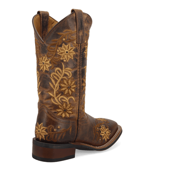 Laredo Women's - 11" Stockman Secret Garden Leather Western Boot - Square Toe WOMENS BOOT WESTERNSQUARE TOEDAN POST BOOT COMPANY