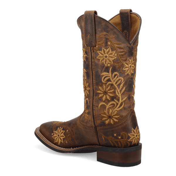 Laredo Women's - 11" Stockman Secret Garden Leather Western Boot - Square Toe WOMENS BOOT WESTERNSQUARE TOEDAN POST BOOT COMPANY