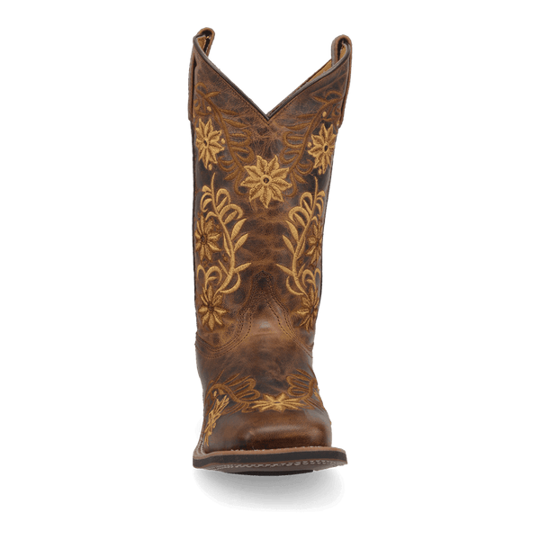 Laredo Women's - 11" Stockman Secret Garden Leather Western Boot - Square Toe WOMENS BOOT WESTERNSQUARE TOEDAN POST BOOT COMPANY
