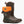 Load image into Gallery viewer, Camouflage and brown rubber boots with orange lining on a white background

