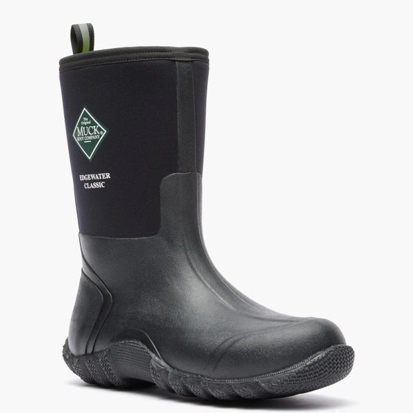 MUCK Boot Men's - Edgewater Classic EH Waterproof Mid Boot - Black MENS BOOTMISC.RUBBERROCKY BRANDS, INC