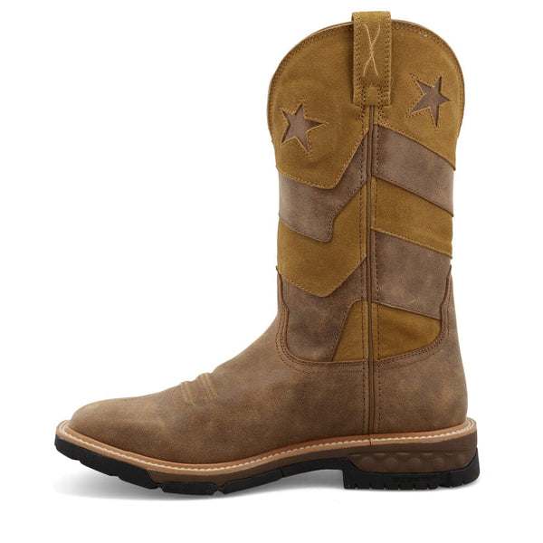 Twisted X Men's - 12" VFW Collection Western Work Boot - Square Toe