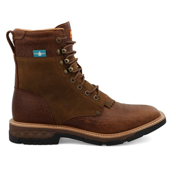 Twisted X Men's - 8" Waterproof CellStretch Lacer Work Boot - Square Toe