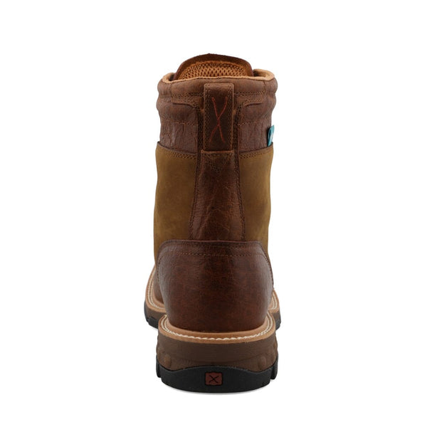 Twisted X Men's - 8" Waterproof CellStretch Lacer Work Boot - Square Toe