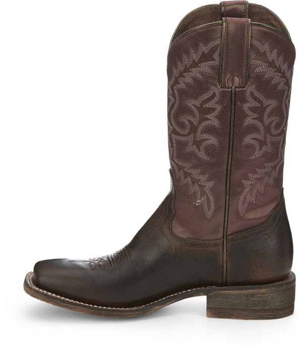 Nocona Women's - 11" Audrey Leather Pull On Western Boot - Square Toe WOMENS BOOT WESTERNSQUARE TOENOCONA BOOT COMPANY