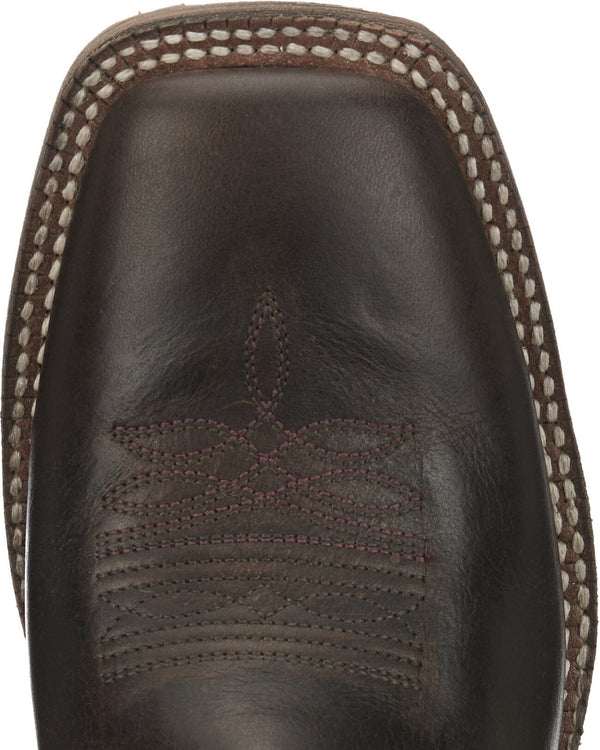 Nocona Women's - 11" Audrey Leather Pull On Western Boot - Square Toe WOMENS BOOT WESTERNSQUARE TOENOCONA BOOT COMPANY