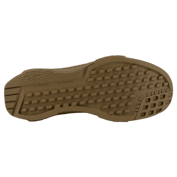 Brown shoe sole on a white background