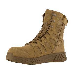 Reebok Men's - 8" Floatride Energy Side Zip Tactical Boot - Comp Toe MENS BOOTLACE STEEL - TOEWARSON GROUP INC