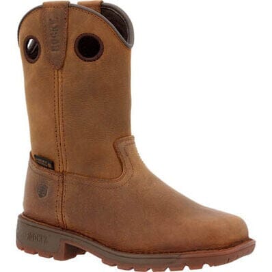 Rocky Kids - 8" Legacy 32 Waterproof Western Boot - Square Soft Toe CHILDRENSPULLONWATERPROOFROCKY SHOES & BOOTS INC