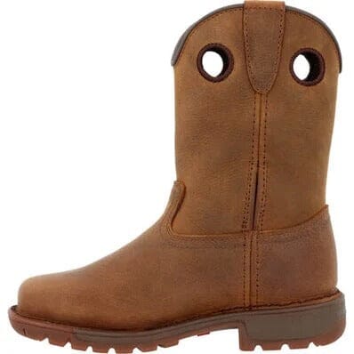 Rocky Kids - 8" Legacy 32 Waterproof Western Boot - Square Soft Toe CHILDRENSPULLONWATERPROOFROCKY SHOES & BOOTS INC