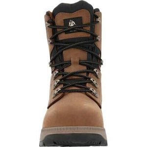 Rocky Men's - 8” Worksmart Internal MET Guard Waterproof Boot - Comp Toe MENS BOOTLACE MET GUARDS/S - TROCKY SHOES & BOOTS INC