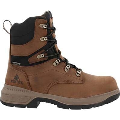 Rocky Men's - 8” Worksmart Internal MET Guard Waterproof Boot - Comp Toe MENS BOOTLACE MET GUARDS/S - TROCKY SHOES & BOOTS INC