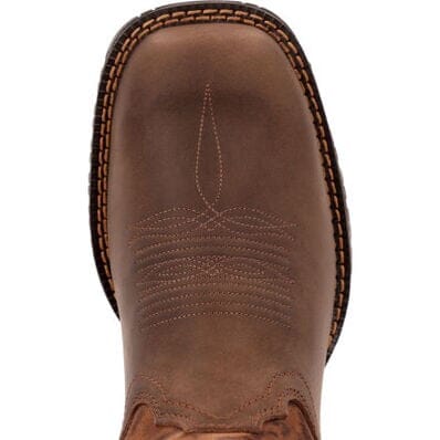 Rocky Women's - 12" Rosemary Leopard Pull - On Western Boot - Square Toe WOMENS BOOT WESTERNSQUARE TOEROCKY SHOES & BOOTS INC