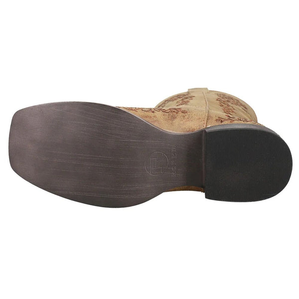 Roper Women's - 11" Riley Scroll Embroidered Western Boot - Square Toe WOMENS BOOT WESTERNSQUARE TOEROPER APPAREL & FOOTWEAR