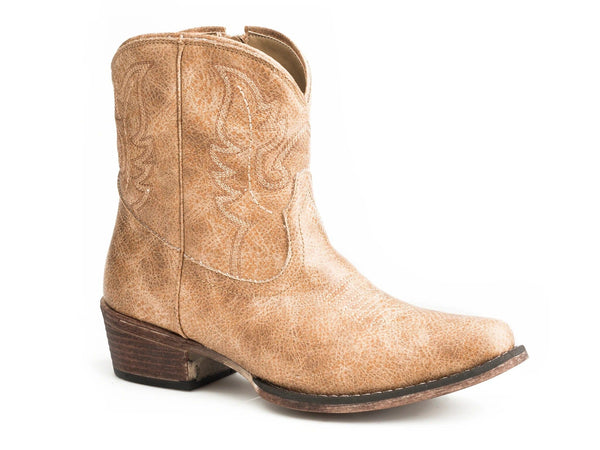 Roper Women's - 7" Shay Faux Leather Western Boot - Snip Toe WOMENS BOOT FASHIONROPER APPAREL & FOOTWEAR