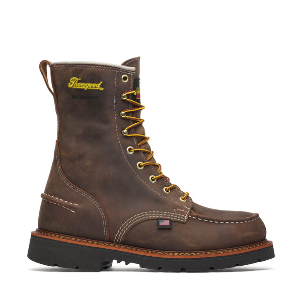 Thorogood Men's - 8″ 1957 Series Waterproof Crazy Horse - Moc Toe MENS LACEWATERPRF NON - SAFETYWEINBRENNER SHOE CO. INC