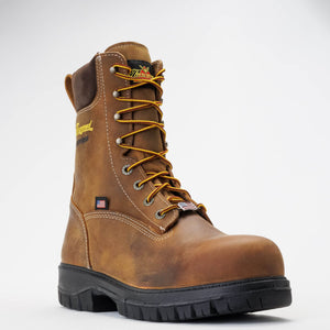 Thorogood Men's - 8" Genesis Series Waterproof EH Work Boots - Soft Toe MENS LACEWATERPRF NON - SAFETYWEINBRENNER SHOE CO. INC